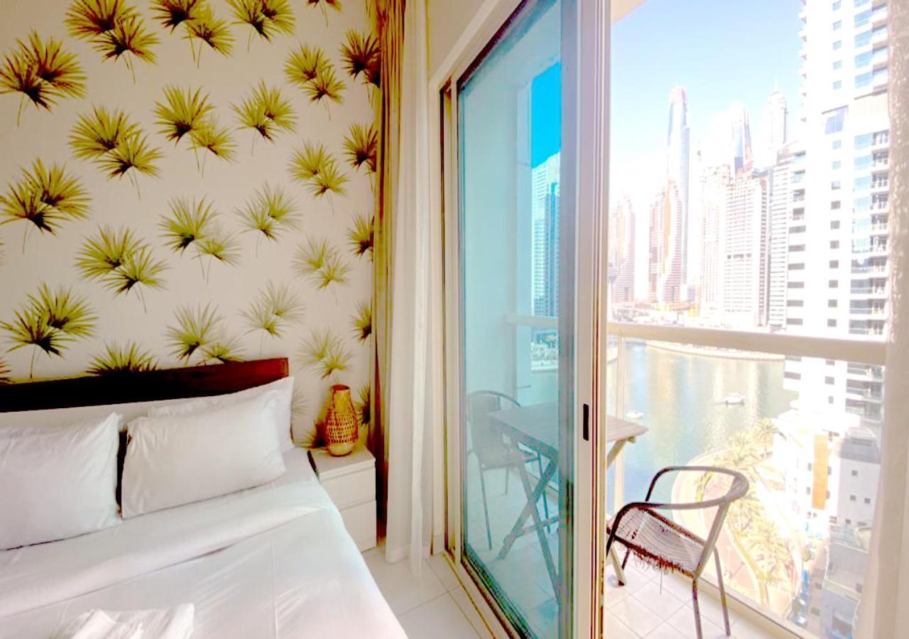 Panoramic Sea Views Studio Apartment - Marina Dubai Exteriör bild