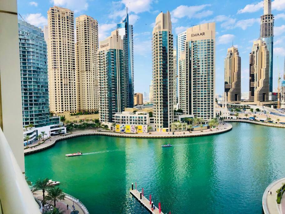 Panoramic Sea Views Studio Apartment - Marina Dubai Exteriör bild