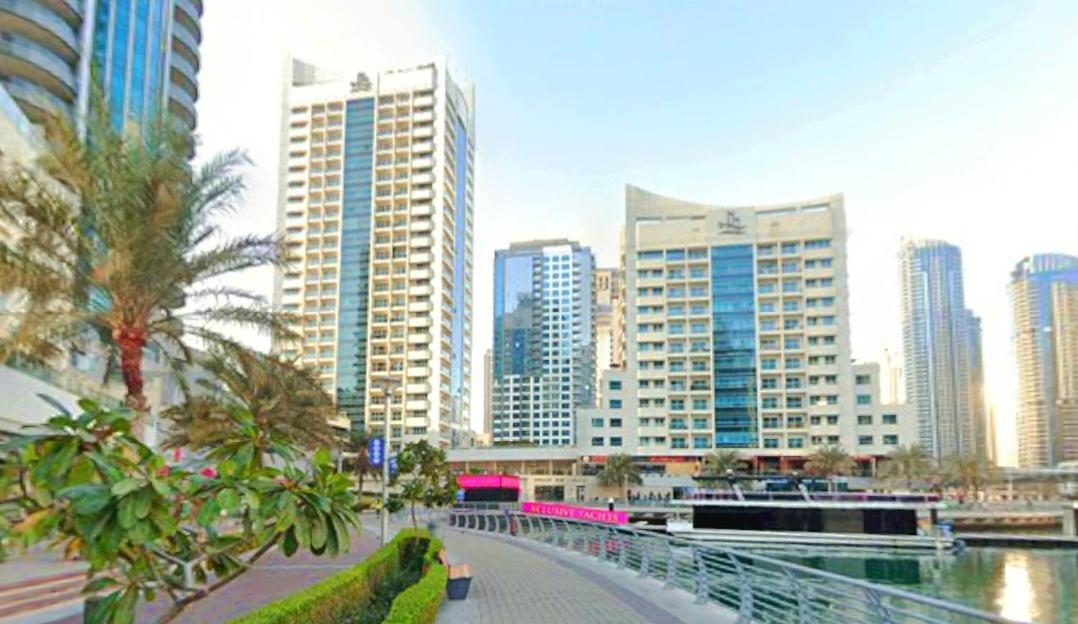 Panoramic Sea Views Studio Apartment - Marina Dubai Exteriör bild