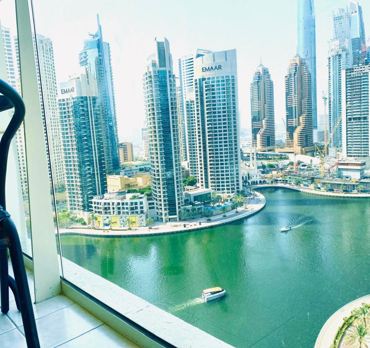 Panoramic Sea Views Studio Apartment - Marina Dubai Exteriör bild