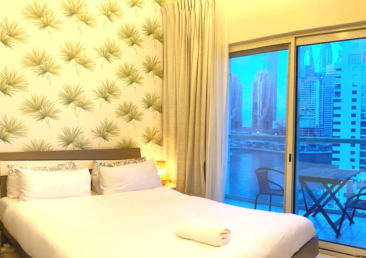 Panoramic Sea Views Studio Apartment - Marina Dubai Exteriör bild