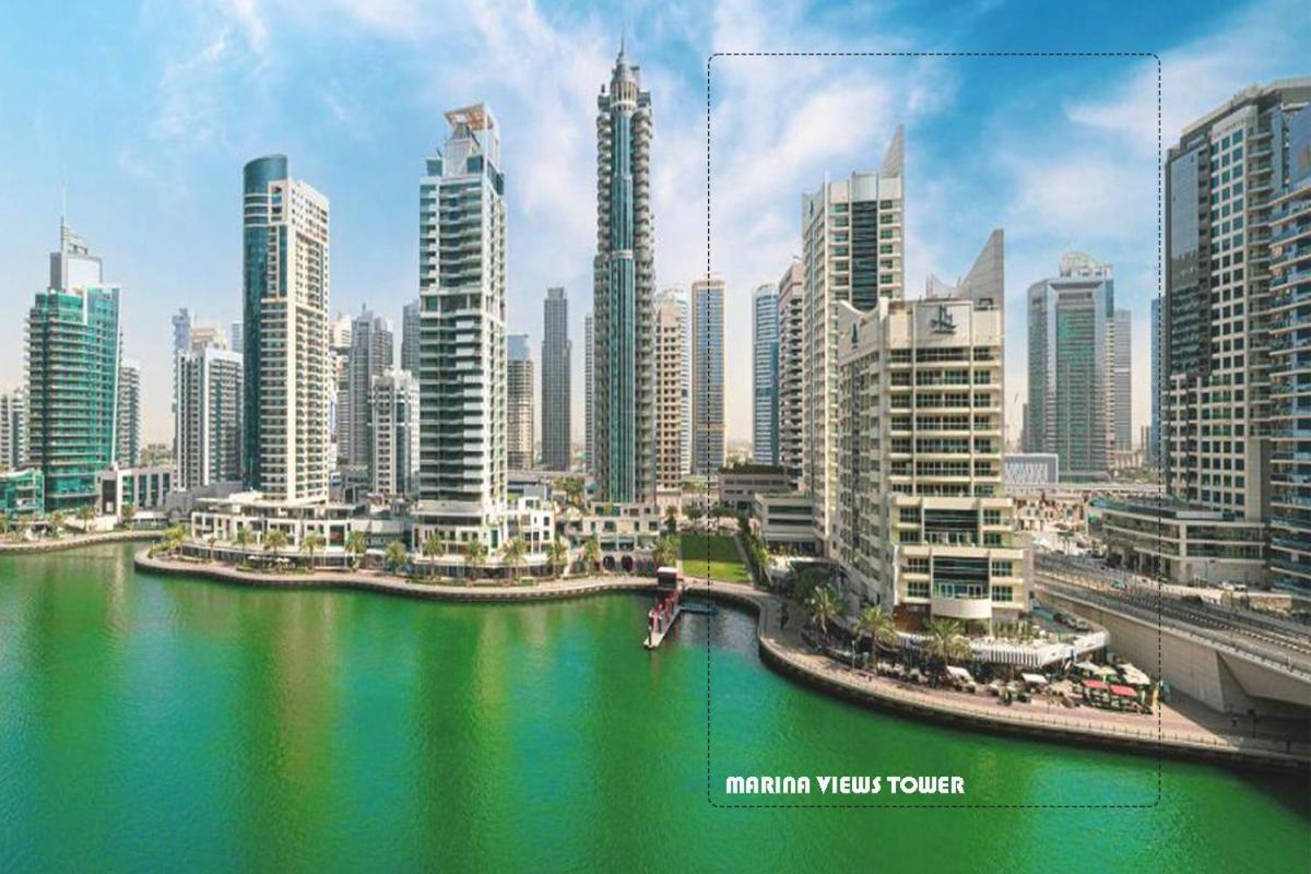 Panoramic Sea Views Studio Apartment - Marina Dubai Exteriör bild